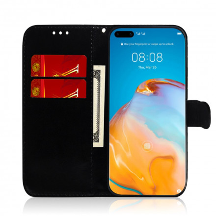 Housse Huawei P40 Pro Simili Cuir Couverture MIroir Housse Huawei P40 Pro Simili Cuir Couverture MIroir