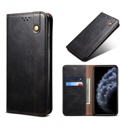Flip iPhone XR Simili Cuir Ciré Flip iPhone XR Simili Cuir Ciré