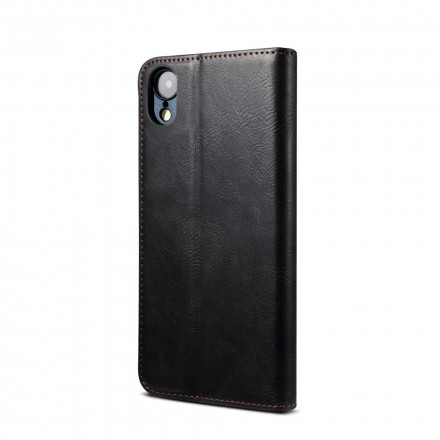 Flip iPhone XR Simili Cuir Ciré Flip iPhone XR Simili Cuir Ciré