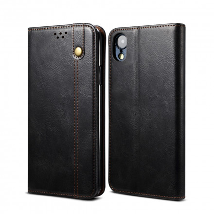 Flip iPhone XR Simili Cuir Ciré Flip iPhone XR Simili Cuir Ciré