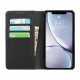 Flip Cover iPhone XR Cuir Litchi Véritable Coque Détachable Flip Cover iPhone XR Cuir Litchi Véritable Coque Détachable