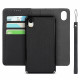 Flip Cover iPhone XR Cuir Litchi Véritable Coque Détachable Flip Cover iPhone XR Cuir Litchi Véritable Coque Détachable