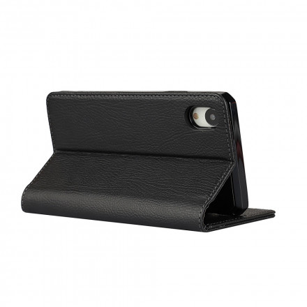 Flip Cover iPhone XR Cuir Litchi Véritable Coque Détachable Flip Cover iPhone XR Cuir Litchi Véritable Coque Détachable