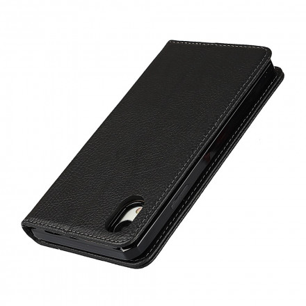 Flip Cover iPhone XR Cuir Litchi Véritable Coque Détachable Flip Cover iPhone XR Cuir Litchi Véritable Coque Détachable