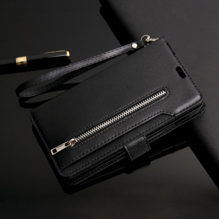Housse Huawei P40 Pro Porte-Monnaie avec Lanière Housse Huawei P40 Pro Porte-Monnaie avec Lanière