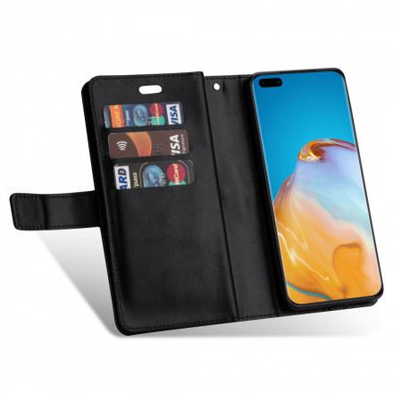 Housse Huawei P40 Pro Porte-Monnaie avec Lanière Housse Huawei P40 Pro Porte-Monnaie avec Lanière