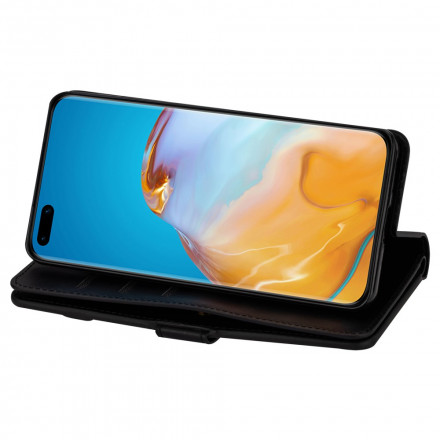 Housse Huawei P40 Pro Porte-Monnaie avec Lanière Housse Huawei P40 Pro Porte-Monnaie avec Lanière