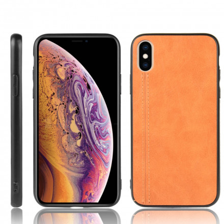 Coque iPhone X / XS Effet Cuir Couture Coque iPhone X / XS Effet Cuir Couture