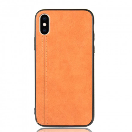 Coque iPhone X / XS Effet Cuir Couture Coque iPhone X / XS Effet Cuir Couture