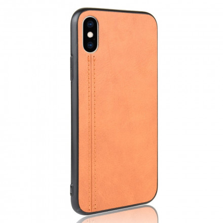 Coque iPhone X / XS Effet Cuir Couture Coque iPhone X / XS Effet Cuir Couture