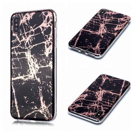 Coque iPhone X / XS Marbre Géométrie Design