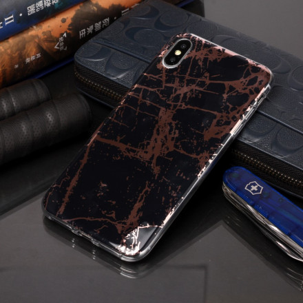 Coque iPhone X / XS Marbre Géométrie Design