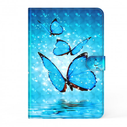 Housse Simili Cuir Samsung Galaxy Tab S7 Papillons Housse Simili Cuir Samsung Galaxy Tab S7 Papillons