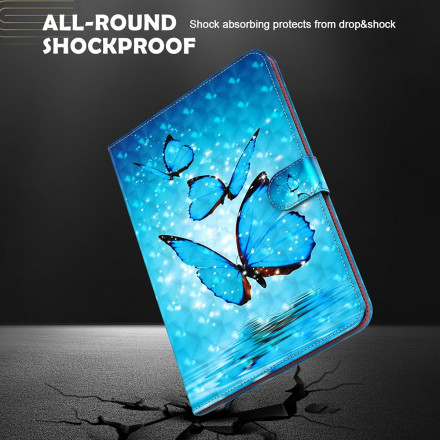 Housse Simili Cuir Samsung Galaxy Tab S7 Papillons