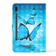 Housse Simili Cuir Samsung Galaxy Tab S7 Papillons Housse Simili Cuir Samsung Galaxy Tab S7 Papillons
