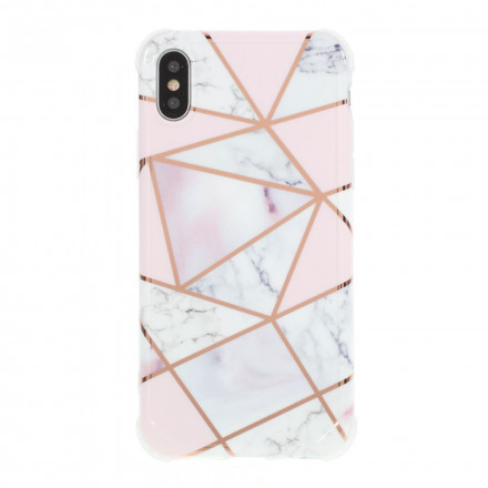 Coque iPhone X / XS Marbre Géométrique Flashy Coque iPhone X / XS Marbre Géométrique Flashy