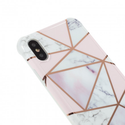 Coque iPhone X / XS Marbre Géométrique Flashy Coque iPhone X / XS Marbre Géométrique Flashy