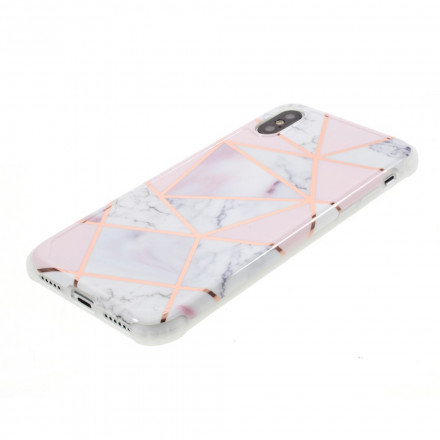 Coque iPhone X / XS Marbre Géométrique Flashy Coque iPhone X / XS Marbre Géométrique Flashy