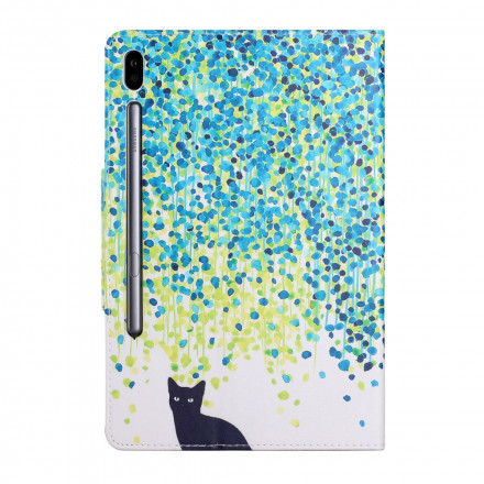 Housse Samsung Galaxy Tab S7 Chat Noir Housse Samsung Galaxy Tab S7 Chat Noir