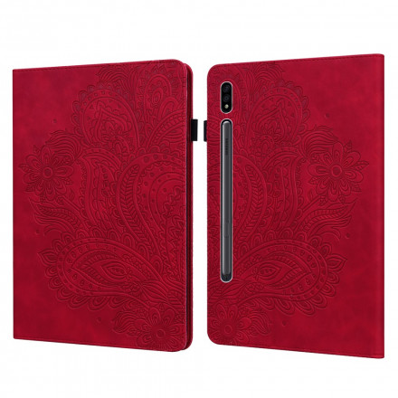 Étui Samsung Galaxy Tab S7 Fleur Imprimée Étui Samsung Galaxy Tab S7 Fleur Imprimée