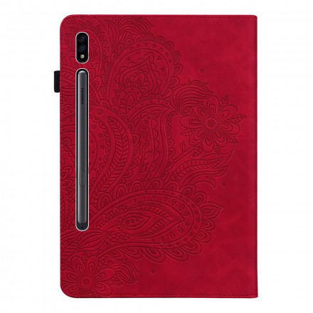 Étui Samsung Galaxy Tab S7 Fleur Imprimée Étui Samsung Galaxy Tab S7 Fleur Imprimée