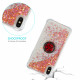 Coque iPhone X / XS Paillettes avec Anneau-Support Coque iPhone X / XS Paillettes avec Anneau-Support