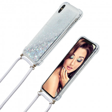 Coque iPhone X / XS Paillettes et Cordon Coque iPhone X / XS Paillettes et Cordon