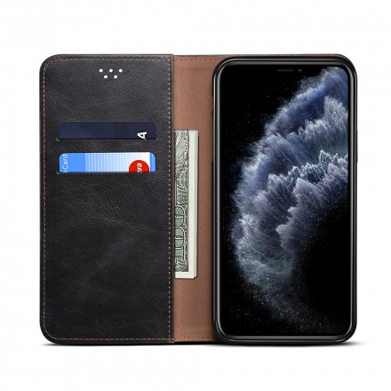Flip iPhone X / XS Simili Cuir Ciré Flip iPhone X / XS Simili Cuir Ciré