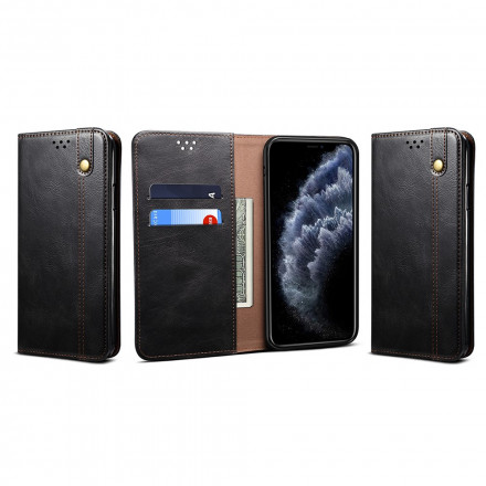 Flip iPhone X / XS Simili Cuir Ciré Flip iPhone X / XS Simili Cuir Ciré