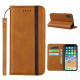 Flip Cover iPhone X / XS Effet Cuir Bicolore avec Lanière Flip Cover iPhone X / XS Effet Cuir Bicolore avec Lanière