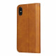 Flip Cover iPhone X / XS Effet Cuir Bicolore avec Lanière Flip Cover iPhone X / XS Effet Cuir Bicolore avec Lanière