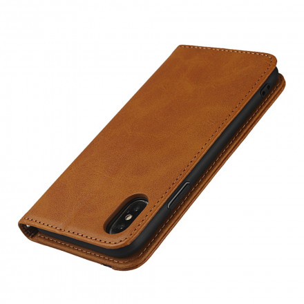 Flip Cover iPhone X / XS Effet Cuir Bicolore avec Lanière Flip Cover iPhone X / XS Effet Cuir Bicolore avec Lanière