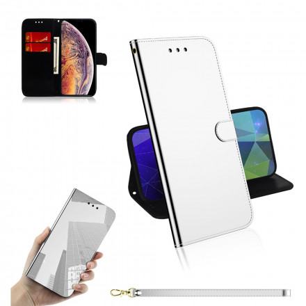 Housse iPhone XS Max Simili Cuir Couverture Miroir Housse iPhone XS Max Simili Cuir Couverture Miroir