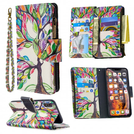 Housse iPhone XS Max Poche Zippée Arbre Housse iPhone XS Max Poche Zippée Arbre