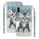 Housse iPhone XS Max Chaton Light Spots à Lanière Housse iPhone XS Max Chaton Light Spots à Lanière