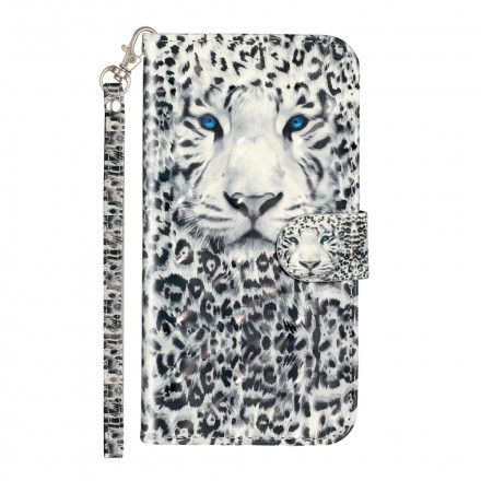 Housse iPhone XS Max Tigre Light Spots à Lanière