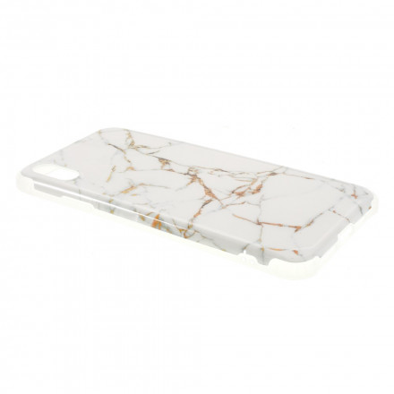 Coque iPhone XS Max Style Marbre Coins Renforcés