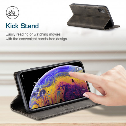 Flip Cover iPhone XS Max Effet Cuir Technologie RFID Flip Cover iPhone XS Max Effet Cuir Technologie RFID
