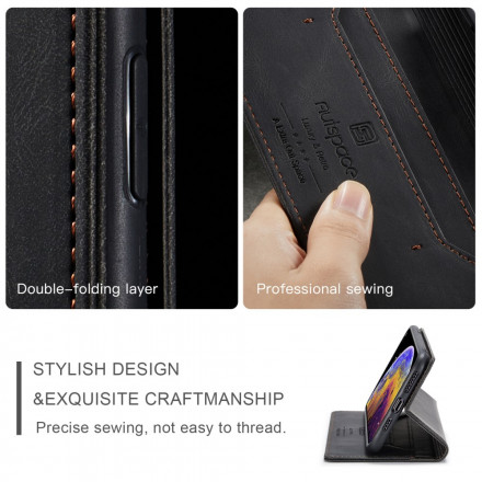Flip Cover iPhone XS Max Effet Cuir Technologie RFID Flip Cover iPhone XS Max Effet Cuir Technologie RFID