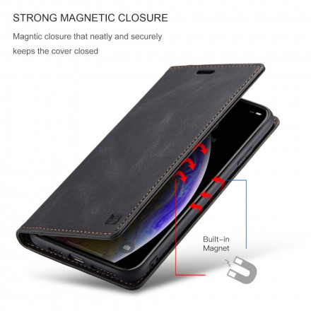 Flip Cover iPhone XS Max Effet Cuir Technologie RFID Flip Cover iPhone XS Max Effet Cuir Technologie RFID