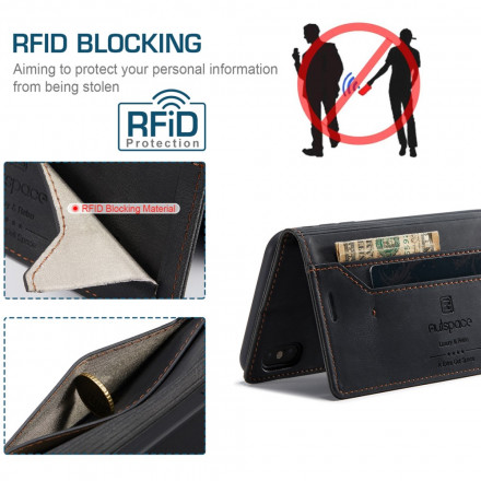 Flip Cover iPhone XS Max Effet Cuir Technologie RFID Flip Cover iPhone XS Max Effet Cuir Technologie RFID