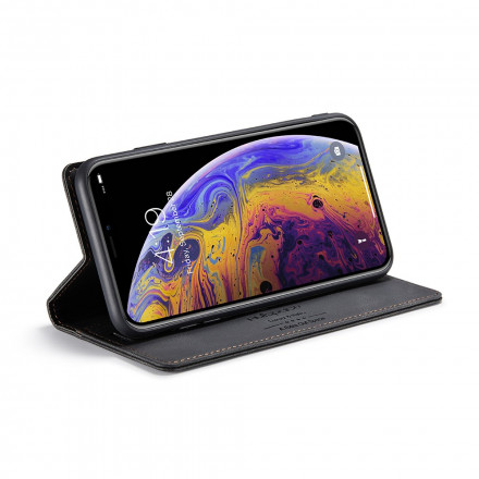 Flip Cover iPhone XS Max Effet Cuir Technologie RFID Flip Cover iPhone XS Max Effet Cuir Technologie RFID