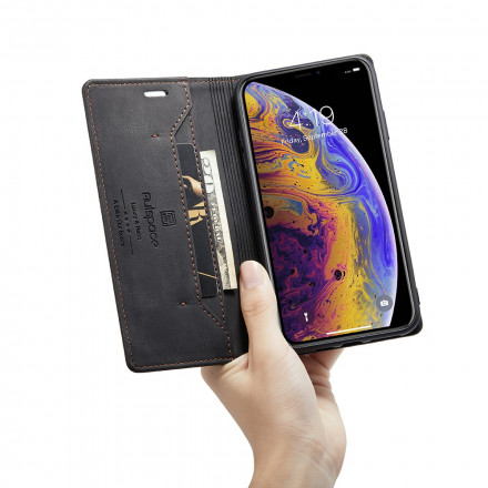 Flip Cover iPhone XS Max Effet Cuir Technologie RFID Flip Cover iPhone XS Max Effet Cuir Technologie RFID