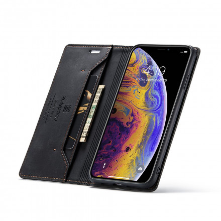 Flip Cover iPhone XS Max Effet Cuir Technologie RFID Flip Cover iPhone XS Max Effet Cuir Technologie RFID