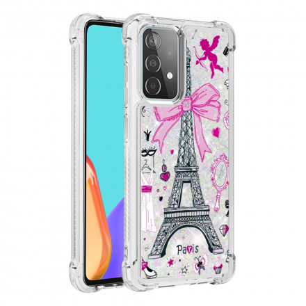 Coque Samsung Galaxy A52 4G / A52 5G La Tour Eiffel Paillettes Coque Samsung Galaxy A52 4G / A52 5G La Tour Eiffel Paillettes