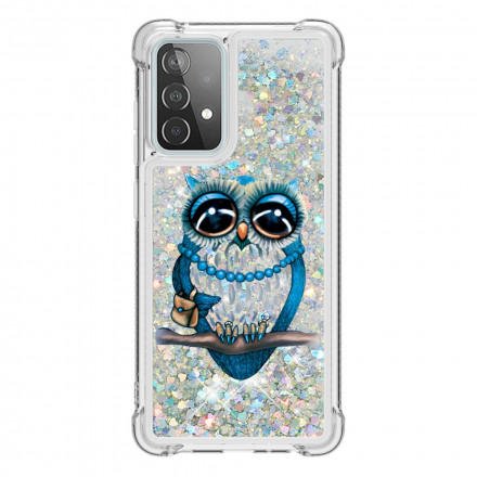 Coque Samsung Galaxy A52 4G / A52 5G Miss Hibou Paillettes Coque Samsung Galaxy A52 4G / A52 5G Miss Hibou Paillettes