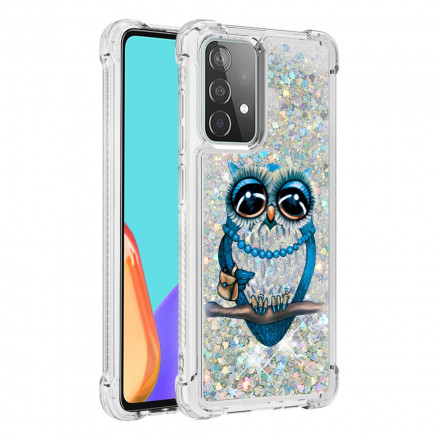 Coque Samsung Galaxy A52 4G / A52 5G Miss Hibou Paillettes Coque Samsung Galaxy A52 4G / A52 5G Miss Hibou Paillettes