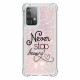 Coque Samsung Galaxy A52 4G / A52 5G Never Stop Dreaming Paillettes