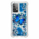 Coque Samsung Galaxy A52 4G / A52 5G Papillons Bleus Paillettes