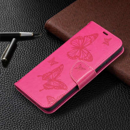 Housse Samsung Galaxy A52 4G / A52 5G Les Papillons en Vol avec Lanière Housse Samsung Galaxy A52 4G / A52 5G Les Papillons en Vol avec Lanière
